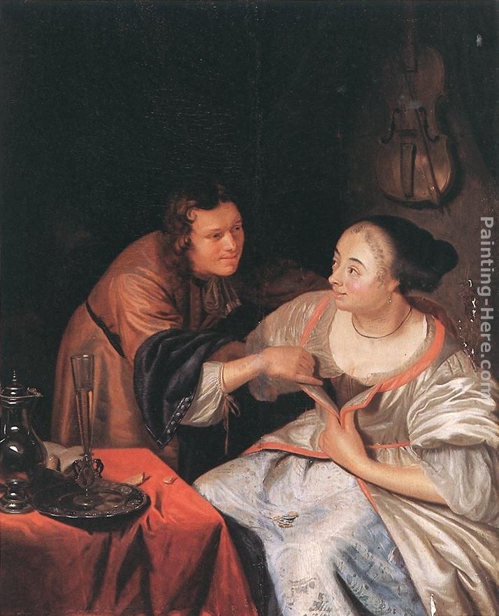 Frans van Mieris Carousing Couple